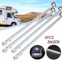 ราคา 4pcs 30cm 50cm 12V 24V LED Car Interior Light Bar Bright White Light Tube Switch for RV Camper Boat Van Lorry Truck Caravan (11648026750)