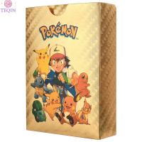 ราคา TEQIN Hot Sale 55pcs Pokemon Gold Foil Cards Anime Cartoon Pokemon English Version Tcg Card For Fans Collection (19359786634)