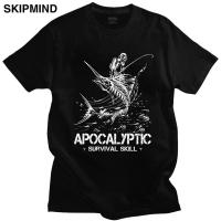 ราคา เสื้อทหาร แฟชั่น Marlin ตกปลา Apocalyptic เสื้อยืดผู้ชาย O คอแขนสั้นเสื้อยืดปลาวันพ่อชาวประมงฤดูร้อน Tshirt Co เสื้อยืดพิมพ์ลาย S 5XL (20789791532)