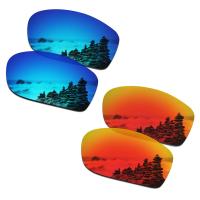 ราคา เลนส์โพลาไรซ์2คู่สำหรับกระดูกขากรรไกร Oakley Jawbone เอเชียกรอบแว่นกันแดดเอเอฟ ติดตั้งได้ง่าย ใส่ได้พอดี ป้องกันรังสียูวี100 ดำ เงิน (20343401947)