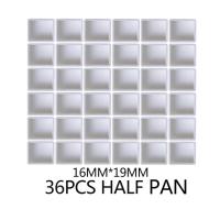 ราคา 1 6 12 24 36 48pcs Empty Full PAN พลาสติกศิลปินถาดครึ่งรูปวาดสีน้ำตารางภาพวาดอุปกรณ์อุปกรณ์ศิลปะสี Palette (14137112672)