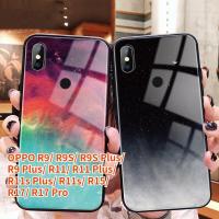 ราคา เคส R9S เคสกระจกสำหรับ OPPO สำหรับ OPPO R9S Plus R9 OPPOOPPO R11 OPPO R11บวก OPPO R11 S OPPO R11 S Plus เคส OPPO R17 OPPO R17 Pro เคสบั๊มเปอร์อวกาศหรูหราป้องกันกระจกเทมเปอร์เคสโทรศัพท์บางฝาหลัง (19650