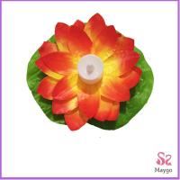 ราคา LED โคมไฟลอยน้ำ ทรงดอกบัว ไฟตกแต่งกลางน้ำ Wishing lamp (21147800625)