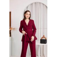 ราคา VShop เซตสูท 3 ชิ้น เสื้อสูทกระดุมซ่อน 2 เม็ด กางเกงขายาว พร้อมเชือกผูกเอวเก็บทรงสวย (14670826929)