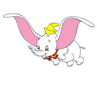 ราคา ตัวรีดติดเสื้อ F 160 การ์ตูนช้างดำโบ้ ช้างน้อยสีฟ้า ตัวรีดแผ่นฟิล์มร๊ดร้อน (19897755044)