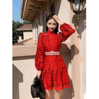 ราคา พร้อมส่งS 2XL HISOH ชุดเดรสสีแดง เดรสลายดอก ชุดเดรสสาวอวบ ชุดเดรสใส่วันคริสต์มาส ชุดเดรสใส่วันตรุษจีน ชุดเดรสคลุมเข่า ชุดเดรส เดรสสีแดง เดรสแฟชั่น แฟชั่นสาวอวบ เดรสสไตล์เกาหลี เดรสยาว เดรสน่ารักๆ (212