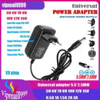 ราคา AC 110 240V DC 5V 6V 8V 9V 10V 12V 15V 0 5A 1A 2A 3A Universal Power Adapter Adapter Charger อะแดปเตอร์ Eu Us สำหรับแถบไฟ LED (10104537701)
