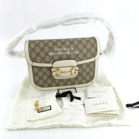 ราคา สอบถาม ก่อน กด ซื้อ แท้ New Gucci Horsebit 1955 Bag ปี 2020 รุ่นขอบสีขาว อุปกรณ์ ถุงผ้า การ์ด หมุดสำรอง ถุงผ้า (18568159605)