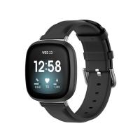 ราคา Leather Band For Fitbit Versa 4 3 Women Men Watch Bracelet Strap For Fitbit Sense 2 Replacement Loop (13639437202)