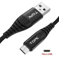 ราคา TOPK AN24 สายชาร์จ Micro USB สายชาร์จไนลอนถักคุณภาพสูง สําหรับ Xiaomi (16452219893)