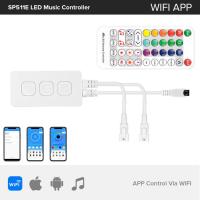ราคา WS2812B Led Strip Light Controller Blue tooth SP105E SP110E Wifi SP108E SP501E Music SP107E SP601E WS2811 SK6812 Lights DC5V 24V (10952895162)