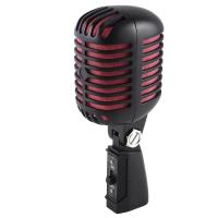 ราคา 1 Piece Professional Classic Retro Dynamic Vocal Microphone Black Red Metal For Live Performance Karaoke (20665611199)