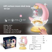 ราคา LEBI โคมไฟตั้งโต๊ะรูปการ์ตูนรูปสัตว์พระจันทร์แบบทำมือ DIY Hiasan Kamar สำหรับเด็กไฟกลางคืนกลางคืนชาร์จด้วย USB สามระดับลดแสง (20807655863)