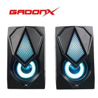 ราคา Gadonx SG 119 ลำโพง มีไฟ Active usb 3 5mm Audio Speaker Led Lighting สีดำ (386182354)