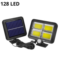 ราคา โคมไฟโซล่าเซลล์ ไฟled ไฟโซล่าเซลล์ 128led ไฟโซล่าติดผนัง โคมไฟจับความเคลื่อนไหว 3 โหมด จับความเคลื่อนไหว พลังงานแสงอาทิตย์ Narmall (6731190750)