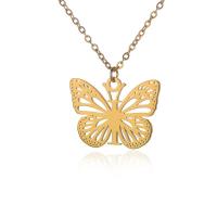 ราคา T B ใหม่สร้อยคอจี้ตัวอักษรปีกผีเสื้อสแตนเลสสำหรับผู้หญิง26สร้อยคอตัวอักษรพร้อมสร้อยคอผีเสื้อกลวง (21221525575)