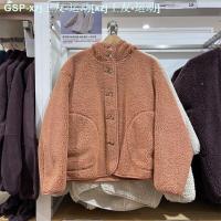 ราคา UNIQLO The Fitting Room Winter Wind Polar Fleece Coat Loose Long Sleeved Thickening Warm Hooded Casual Coat 449760 (20268587620)