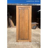 ราคา ประตูไม้ ไม้สัก ลูกฟักเสริมคิ้ว 1 ลูก ภายในลูกฟักเดินเส้นสแตนเลสสีดำ (21205324777)