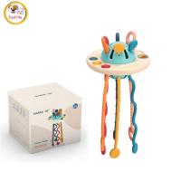 ราคา Baby Pull String Toys Fun Ufo Shape Motor Skills Development Early Educational Toys For Boys Girls Gifts (20581529769)