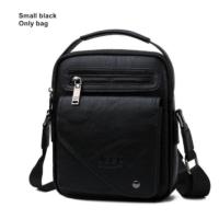 ราคา European and American business mens bag mens shoulder bag large capacity handbag vertical briefcase soft leather mens messenger bag (19804805424)