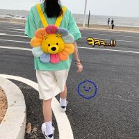 ราคา HOBIBEAR กระเป๋าเป้สะพายหลังตุ๊กตากระเป๋าลายการ์ตูนน่ารักตุ๊กตาหมีผ้ากำมะหยี่กระเป๋านักเรียนดอกทานตะวันกระเป๋าเด็กผู้หญิงแฟชั่น (20042915699)