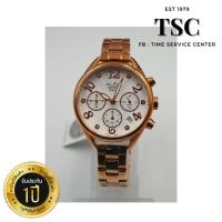 ราคา Alba Quartz รุ่น AT3A18X1 นาฬิกาผู้หญิง พริ้งโกลด์ จับเวลาได้ คริสตัลจากSWAROVSKI กล่องใบรับประกัน (18379366715)