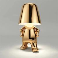ราคา อิตาลี Little Golden Man เรซิ่นเรซิ่น Led โคมไฟกาแฟบาร์ห้องนอนตกแต่งห้องการ์ตูน Thinker โคมไฟเด็กวันของขวัญ (21170290155)