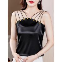 ราคา เสื้อชั้นในสตรีแขนกุดผ้าซาตินทรงหลวมไซส์ใหญ่ (20640863246)