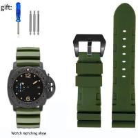 ราคา 2023 Original Tali jam tangan bahan karet silikon aksesori jam tangan pria seri Panerai SUBMERSIBLE PAM 441 359 22MM 24MM (20142576908)