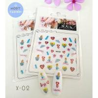 ราคา สติ๊กเกอร์ติดเล็บ 3D สติ๊กเกอร์ติดเล็บลายการ์ตูนน่ารัก Nail stickers (18948547960)