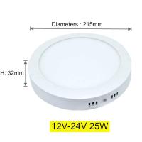 ราคา 9W15W25W รอบสแควร์ Led แผง Light Surface Mounted Led เพดาน Downlight Acdc 12V24V LED Driver จัดส่งฟรี (20956921413)