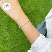 ราคา พร้อมส่ง สร้อยข้อมือสี่เสา ผลิตจากเงินแท้ 92 5 โดยร้านฮักเงินน่าน (20816383331)