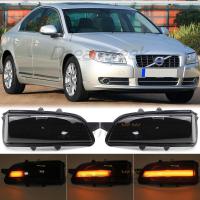 ราคา สัญญาณไฟเลี้ยวแบบไดนามิกกระจกกระจกมองหลังข้างเลนส์สีควัน LED สำหรับ S80วอลโว่ S60 S40 C30 C70 V40 V50ตามลำดับโคมไฟตัวบ่งชี้ไฟกระพริบ (20901873466)