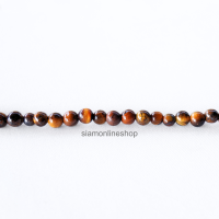 ราคา TIGEREYE STONE NECKLACE สร้อยคอ หินแท้ ไทเกอร์อาย พลอยตาเสือ ขนาด 4 มม เลือกสีได้ by siamonlineshop (21178161087)