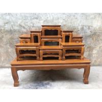 ราคา WL2SHU7Lลด 10 พร้อมส่ง โต๊ะหมู่บูชา ไม้สัก สีสักทอง หมู่ 9 หน้า 5 นิ้ว ทำสีเรียบร้อยค่ะ (16887921142)