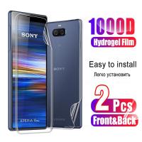ราคา 4in1 2in1 Hydrogel ฟิล์มบางสำหรับ Sony Xperia 10 III Xperia 5 III Xperia 10 II 1 III Xperia Pro Sony Xperia 10 Plus ด้านหน้าและด้านหลังคลุมทั้งหมดปกป้องหน้าจอ (8386933810)