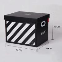 ราคา ส่งจากไทย กล่องเก็บของ กล่องเอกสาร กล่องกระดาษ กล่องใส่ของพับได้ มี 2 ขนาด CRZY BKK กล่องแต่งบ้าน กล่องลายแฟชั่น (20211627166)