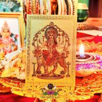 ราคา ॐ แผ่นทองพระพิฆเนศ องค์เทพฮินดู นำเข้าจากอินเดีย (16966020835)