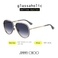 ราคา ลดกระหน่ำ แว่นกันแดด Jimmy Choo รุ่น JIM TRINY S ทรงนักบิน ดีไซน์แฟชั่นสุดคลาสสิค (20119459200)