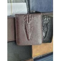 ราคา กระเป๋าสตางค์ กระเป๋าผู้ชาย ลายหนังจระเข้ เกรดพรีเมี่ยม CROCODILE WALLET ส่งไวจากไทย (19703589482)