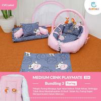 ราคา COD Baby Nest PLAYMATE Baby Mattress Plus Bedcover And Anti Ompol Mattress Dino Parade Mix Plain Milo By Cuan Baby MEDIUM CBNK PLAYMATE BUNDLING 3 FURING (16545247306)