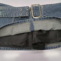 ราคา กระโปรงยีนส์เอวต่ำสุดเซ็กซี่กระดุมแฟชั่น (20970189148)