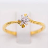 ราคา Happy Jewelry แหวนเพชรของแท้ ดอกพิกุล ทองแท้ 9k 37 5 ขายได้ จำนำได้ ME543 (16835752061)