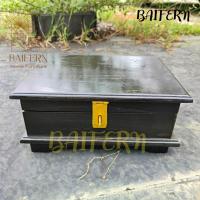 ราคา BF กล่องใส่เครื่องประดับ กล่องใส่พระเครื่องไม้สัก 28 20 13 ซม สีดำ Jewelry box (20358050823)