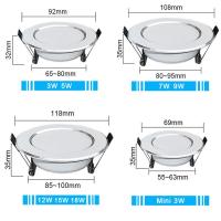 ราคา 10ชิ้น LED ดาวน์ไลท์โคมไฟจุด18วัตต์15วัตต์9วัตต์9วัตต์7วัตต์7วัตต์5วัตต์3วัตต์110โวลต์220โวลต์แสงดาวน์ไลท์2835 LEDs แสงในร่มบ้านหน้าจอ (19919853301)