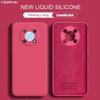 ราคา NORVIK โทรศัพท์ซิลิโคนเหลวทางการสี่เหลี่ยมสำหรับ Huawei Nova 11 11i 10 9 7 SE Y71 Y90 Y70 P60 Honor 90 70 50 Lite X9a X8a X7a Magci 5 4 Pro 4G 5G 5G เลนส์เคสป้องกันทั้งตัว Camellia Red ปลอกอ่อน N26 1 