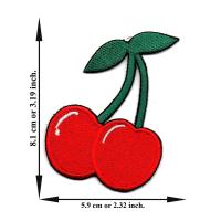 ราคา ตัวรีดติดเสื้อ อาร์มปัก งานDIY งานปักตัวรีดเสื้อ อาร์มปักตัวรีดเสื้อ ลาย เชอรี่ (1203966576)