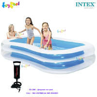 ราคา Intex สระน้ำเป่าลม สี่เหลี่ยม แฟมิลี่ 2 62x1 75x0 56 ม สีขาว รุ่น 56483 ที่สูบลมดับเบิ้ล ควิ๊ก วัน (16063469638)
