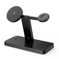 ราคา แท่นชาร์จไร้สายแบบแม่เหล็ก4 in 1แท่นชาร์จเร็วแท่นชาร์จสำหรับ iPhone 15 14 13 12 PRO MAX Apple Watch 8 7 6 5 airpods (21170926355)