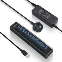 ราคา RSHTECH ฮับ A13 5 USB พลังงานฮับอลูมิเนียม13พอร์ต USB 3 0ฮับพร้อมอะแดปเตอร์ไฟฟ้า72W 12V 6A และสวิทช์เปิด ปิดแต่ละตัวแยก USB ฮับ3 0สำหรับพีซีและแล็ปท็อป (20532547948)